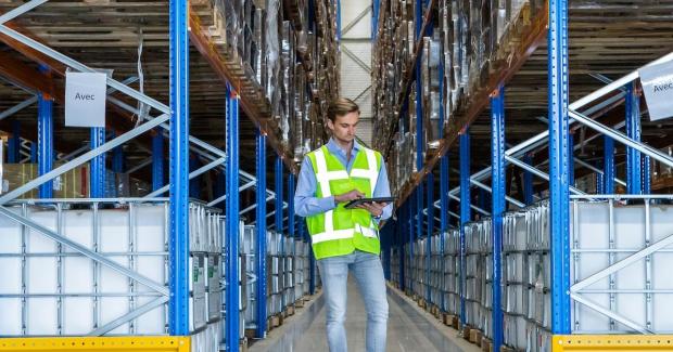 Nieuwe inrichting warehouse met behulp van de bedrijfsscan