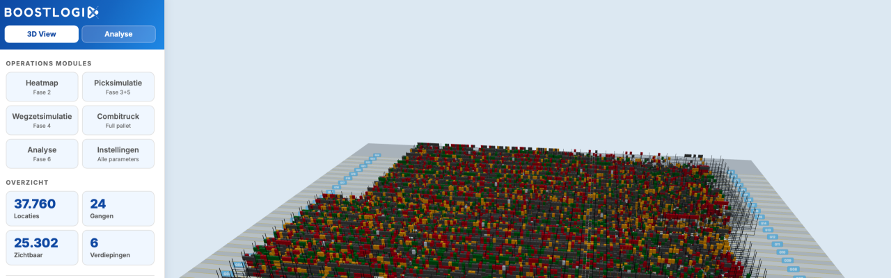 Warehouse 3D Optimalisatietool